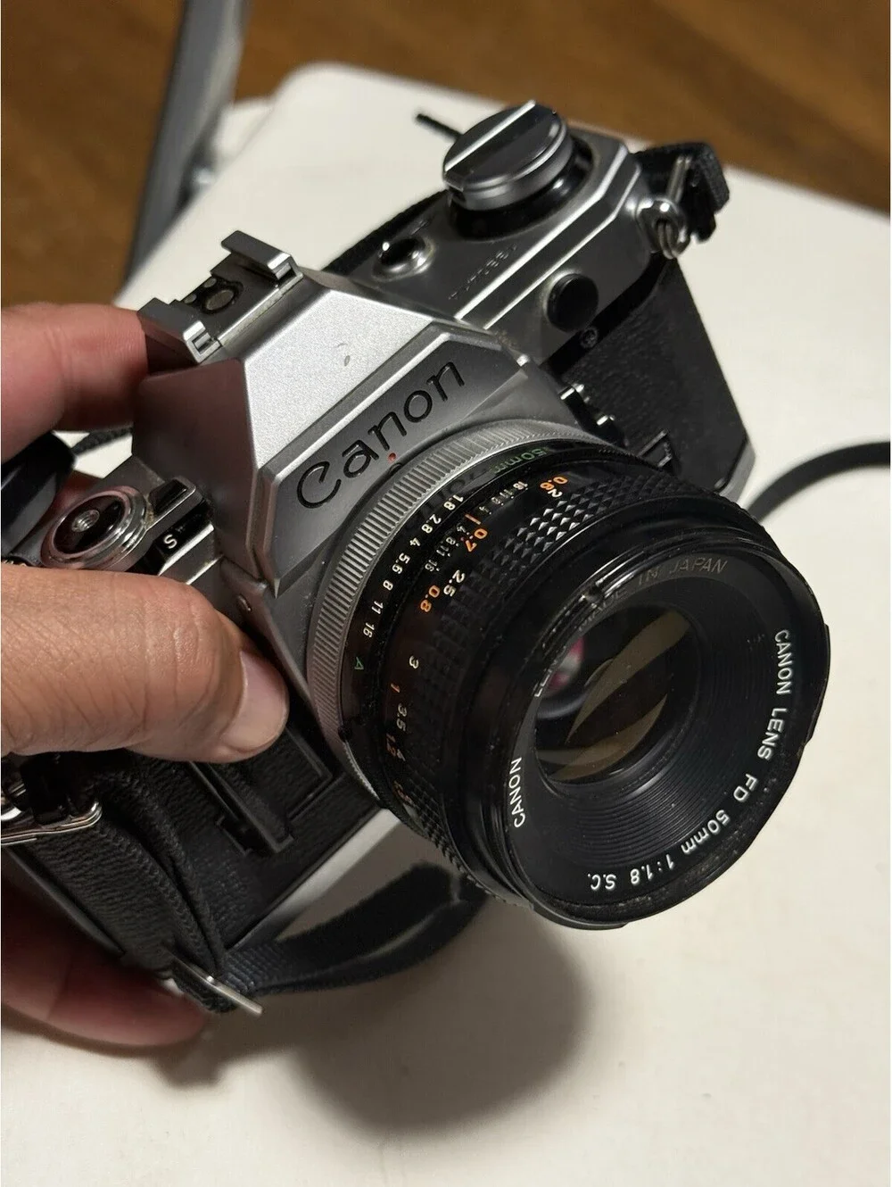 Canon AE-1 w/ FD 50mm f1.8, Shutter Works , Looks Good But Is Untested